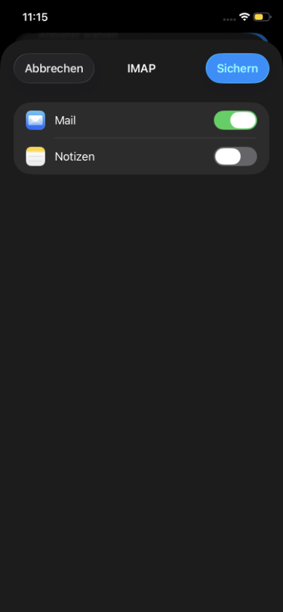 IOS Account abschliessen IOS Account abschliessen